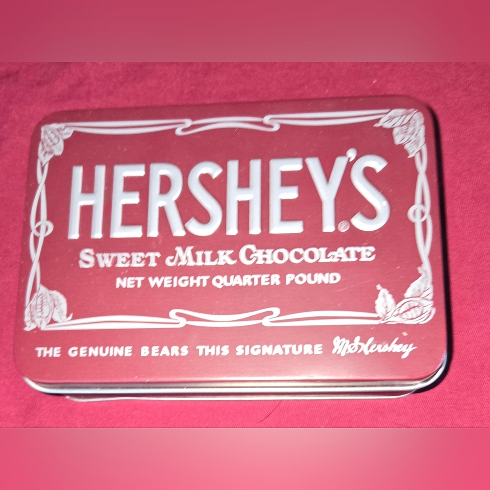 Hershey chocolate tin